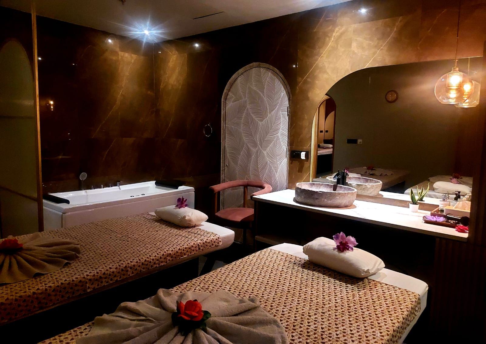 Luxury spa details